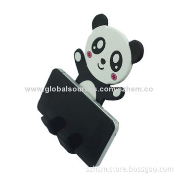 Custom Cheap Cute Cartoon 3D Plastic Mobile Phone Holder